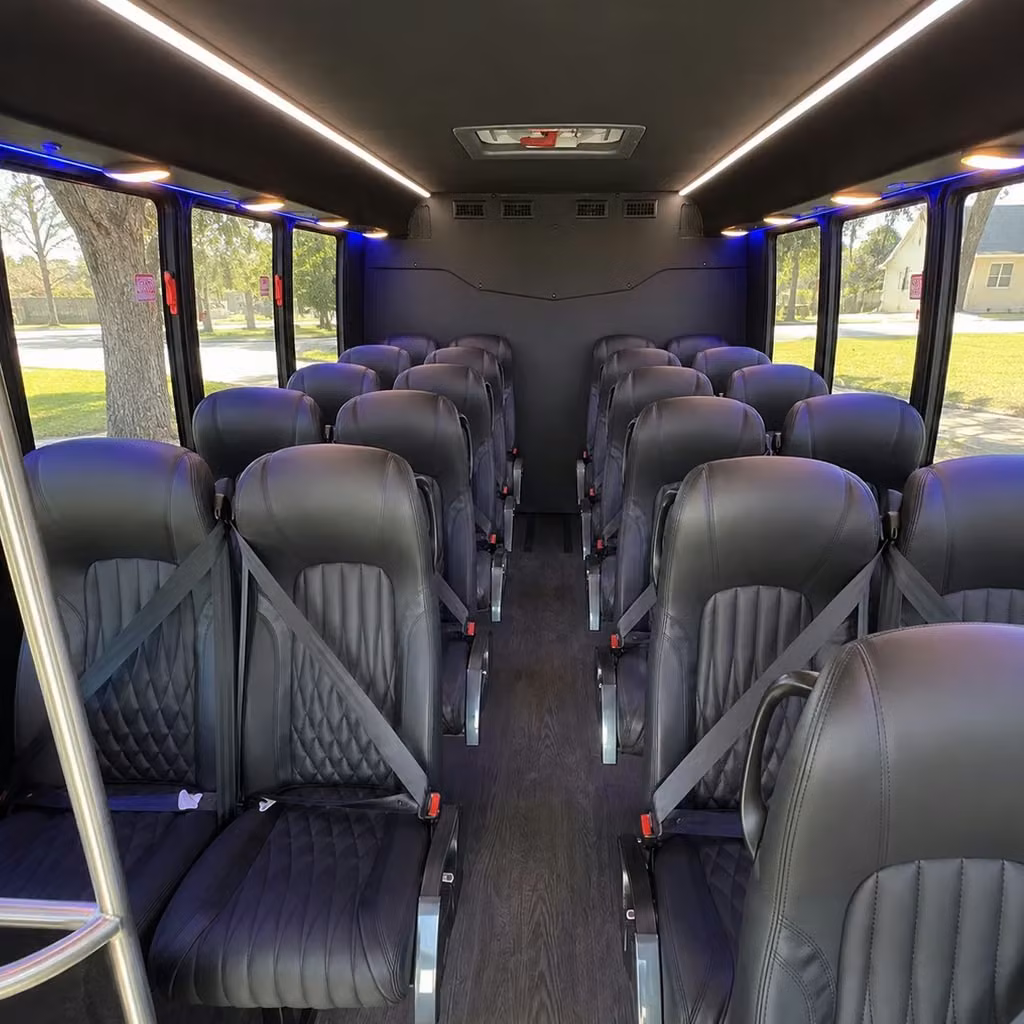 25 passenger minibus interior